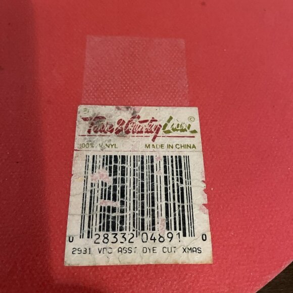 Vintage Town & Country Vinyl Christmas Placemats Red French Horn Bow Set Of 5 - Picture 5 of 8